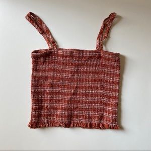 burnt orange crop top